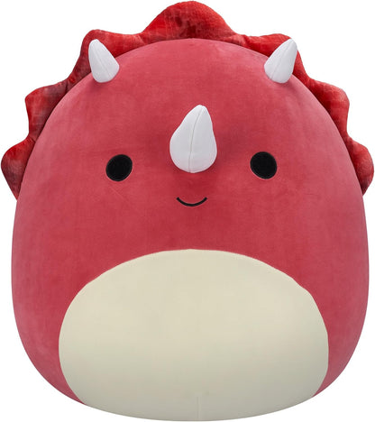 Squishmallows Original 20 Inch - Tristan the Red Triceratops Large-Size