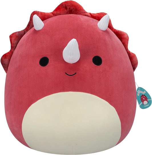 Squishmallows Original 20 Inch - Tristan the Red Triceratops Large-Size
