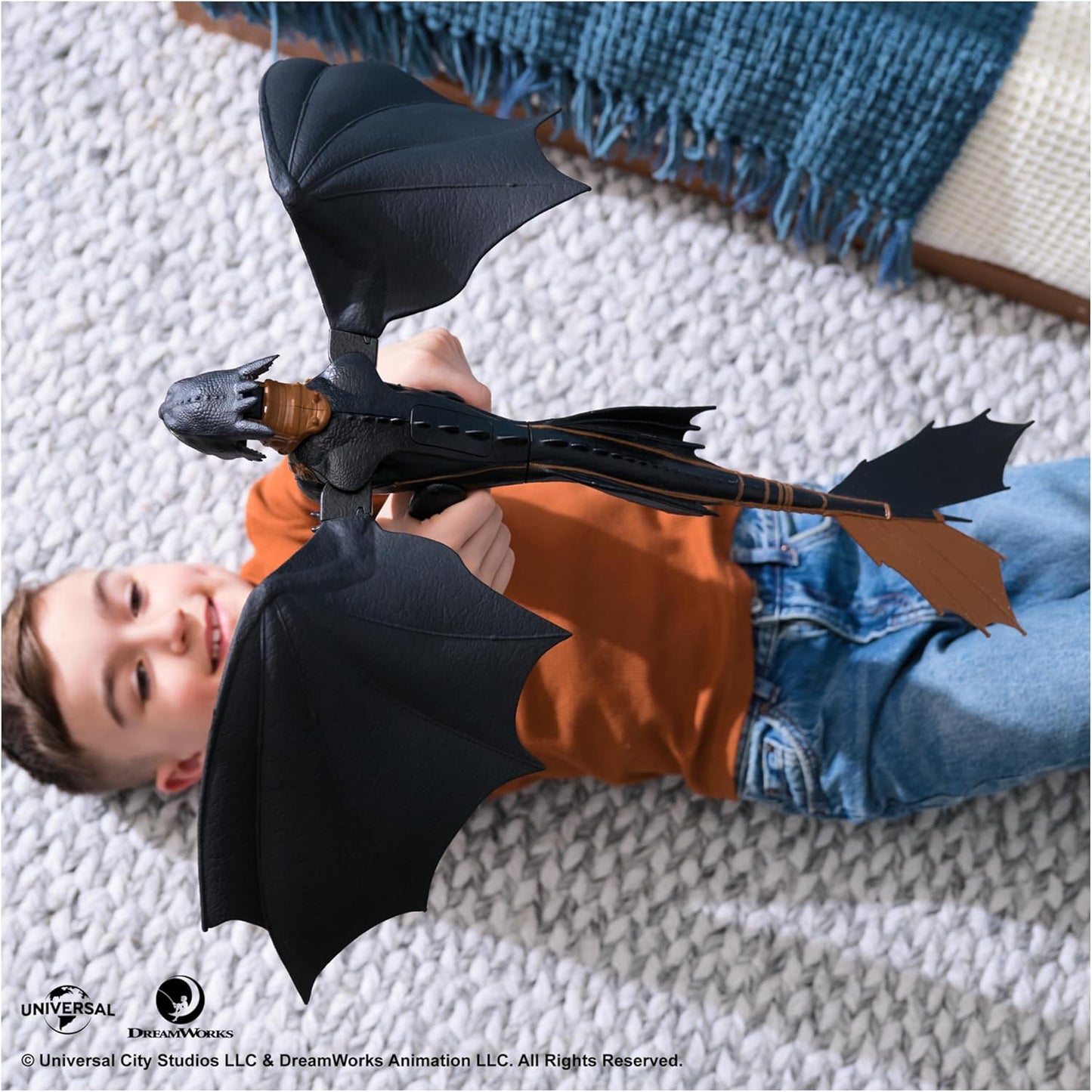 Dreamworks Dragons, How to Train Your Dragon, Ultimate Plasma Blast Toothless, 15” Wings with Lights & Sounds Action Figure