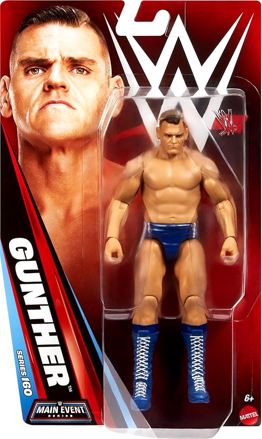 Mattel WWE Gunther Action Figure, Main Event Series #160, 6-inch Collectible Superstar