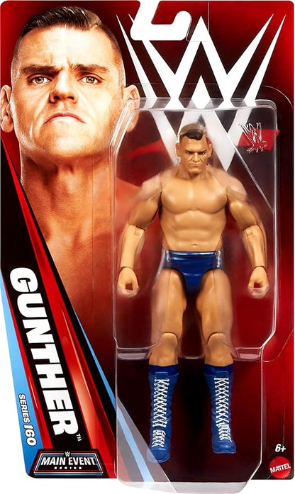 Mattel WWE Gunther Action Figure, Main Event Series #160, 6-inch Collectible Superstar