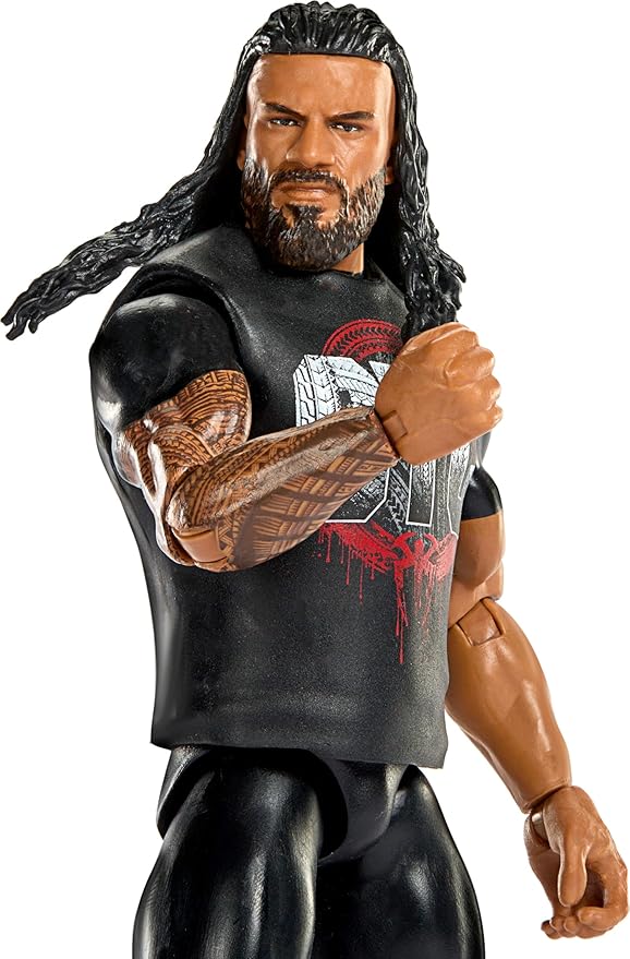 Mattel WWE Roman Reigns Action Figure, Main Event Series #160, 6-inch Collectible Superstar