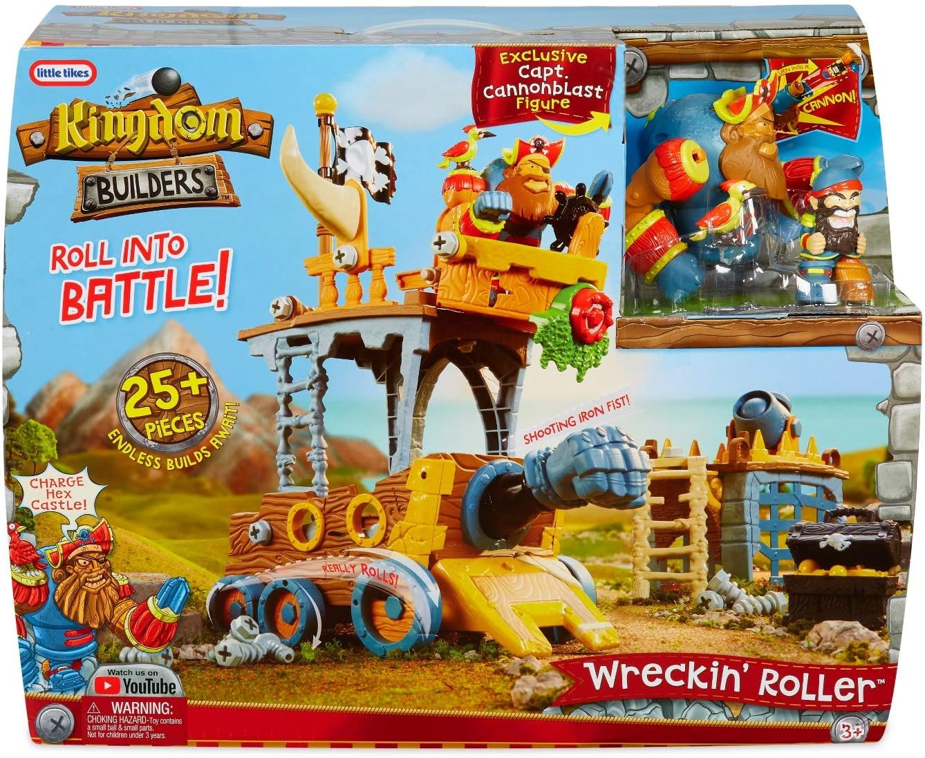 Little Tikes Kingdom Builders - Wreckin Roller Featuring Bashers Leader Captain