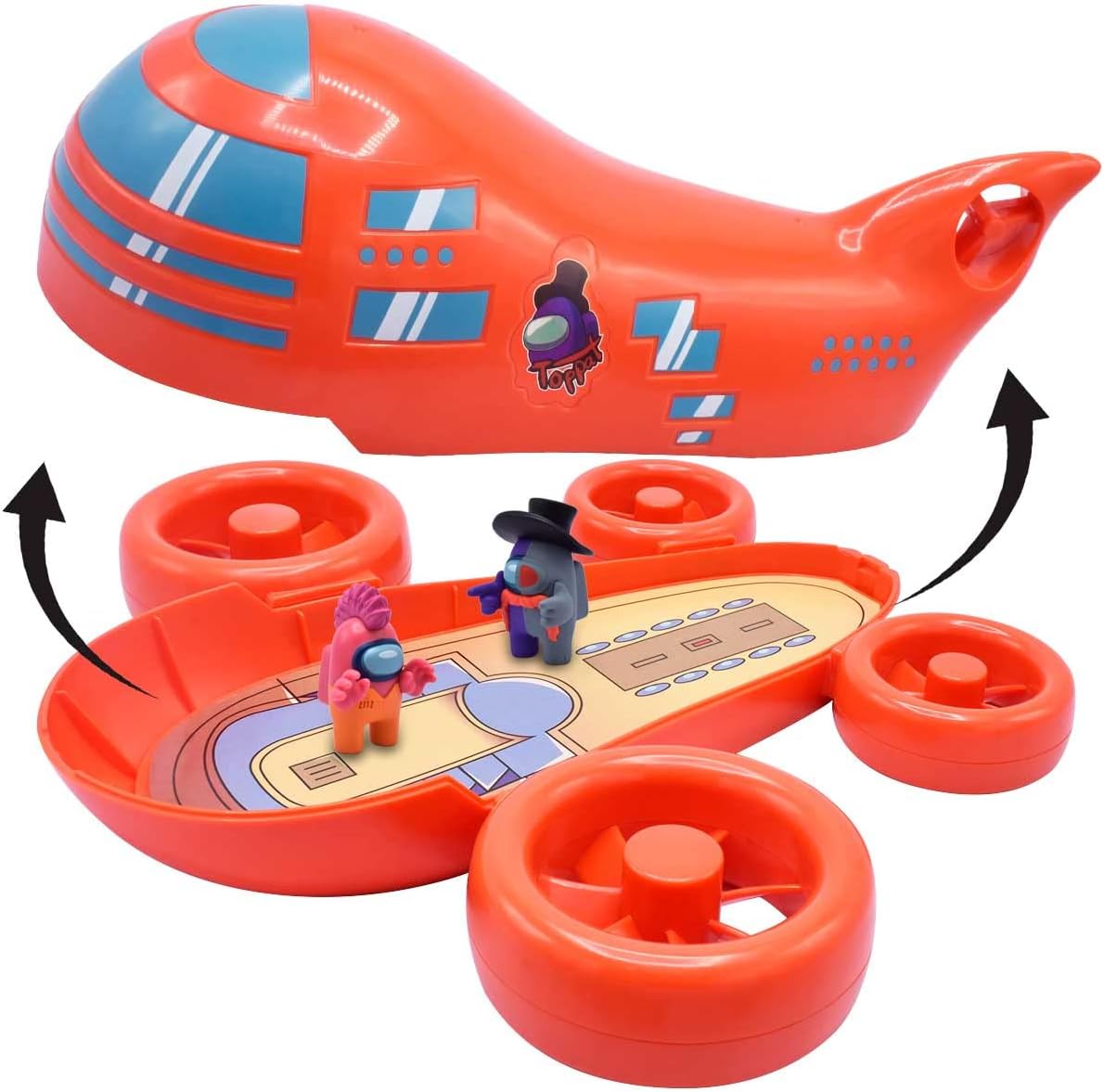 Among Us Airship Playset with Mini Figures