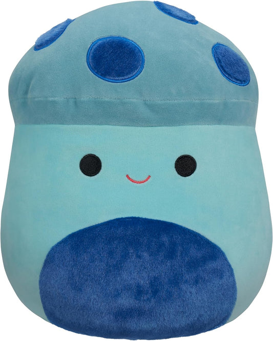 Squishmallows Original 16-Inch-Ankur The Teal Mushroom with Blue Fuzzy Spots