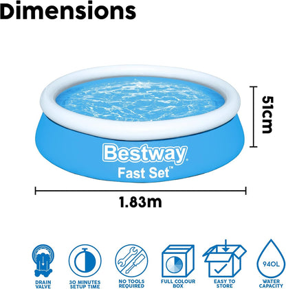 Bestway 6ft Fast Set Pool