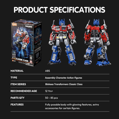 Blokees Transformers Figures - Classic Class 01 Optimus Prime Action Figure