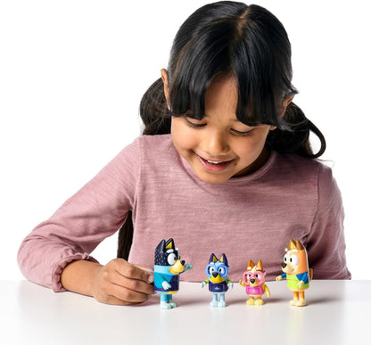 Bluey Figure 4-Pack, Family Beach Day 2.5-3 Inch