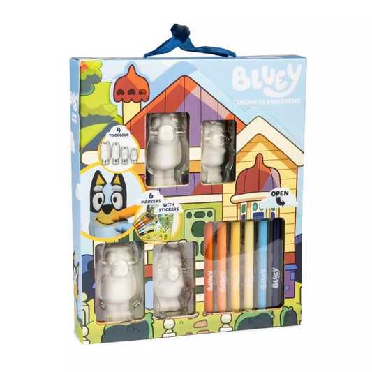 Bluey Colour in Squishems: Pack of 4