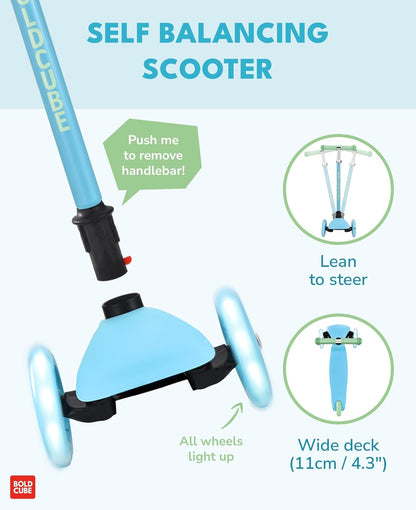 BOLDCUBE Teeny | 3 Wheel Mint Scooter for Kids & Toddlers