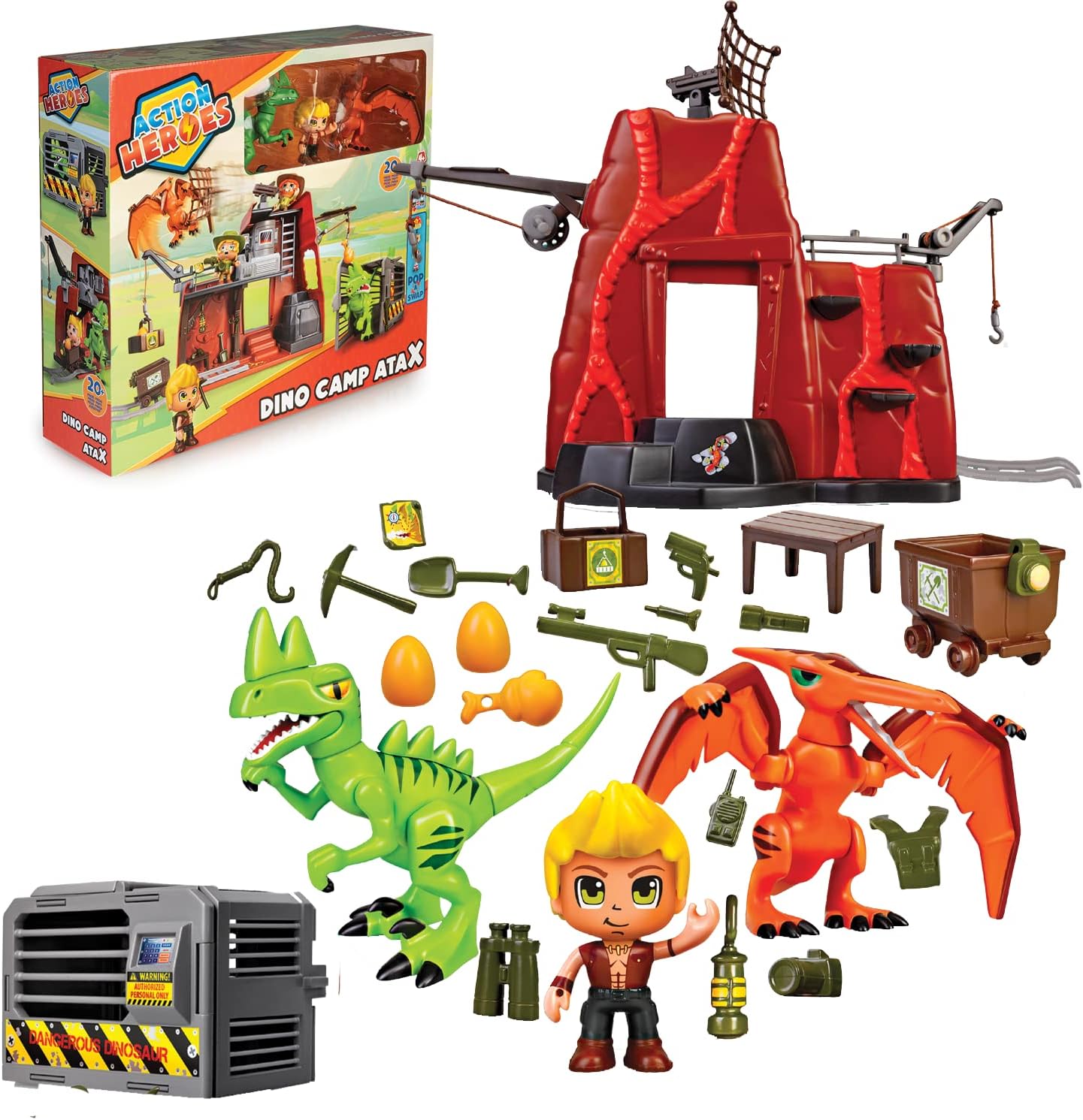 Action Heroes Dino Camp AtaX Playset