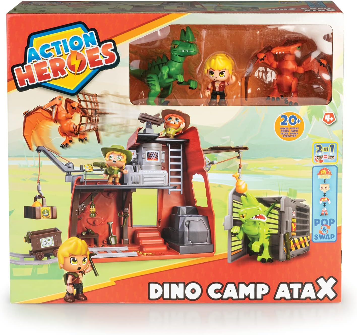 Action Heroes Dino Camp AtaX Playset