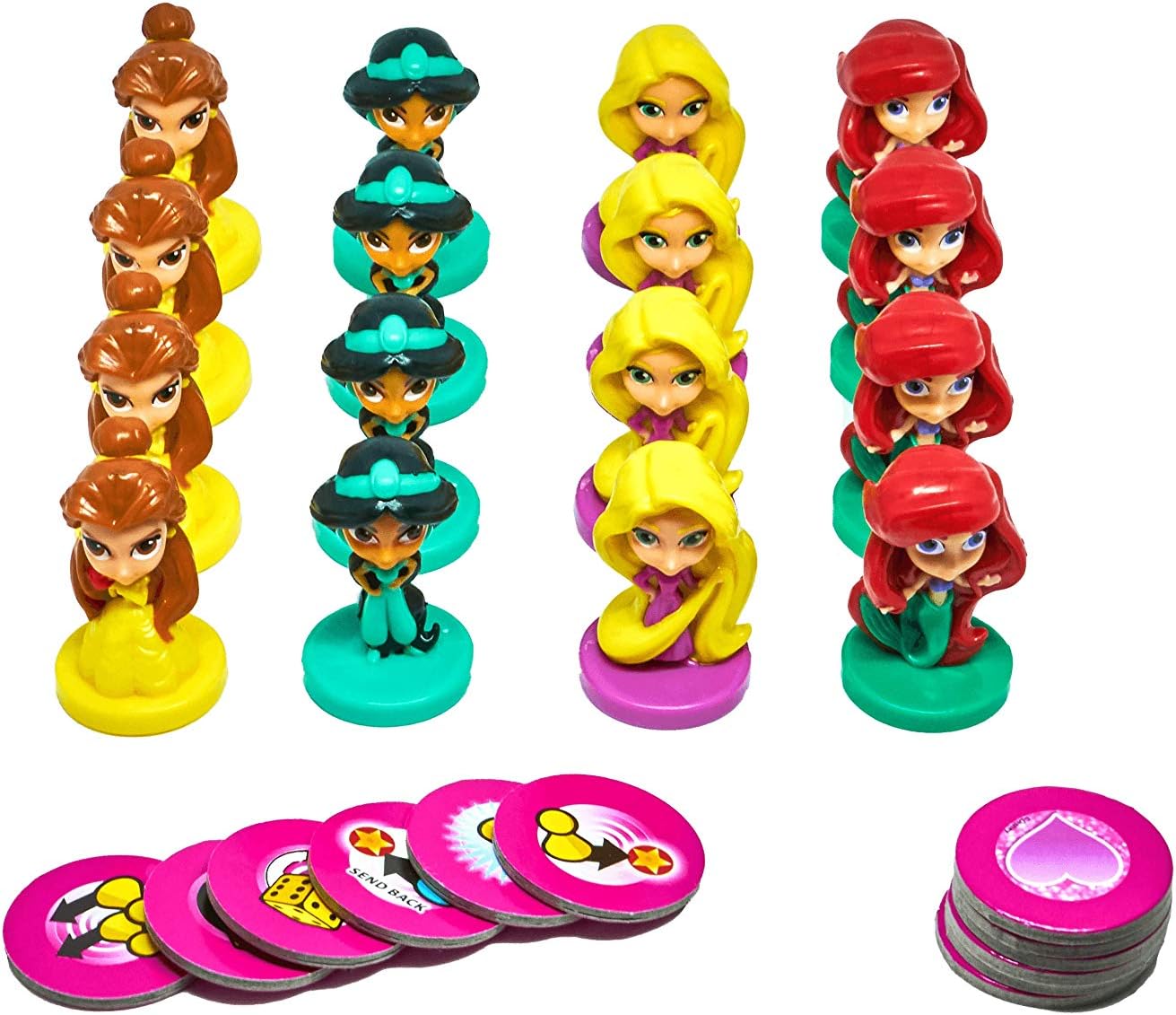 Disney Princess Official Race Home Board Game, Play With 16 Princesses Including Ariel, Cinderella, Jasmine