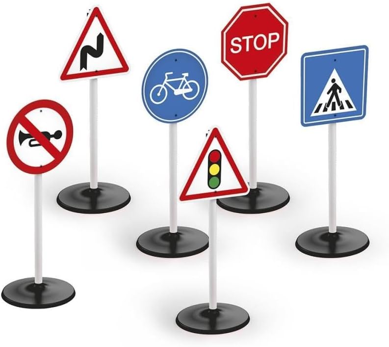 Dolu 6 Piece Traffic Signs Play Set