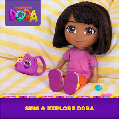 Dora Sing & Explore Doll, 2+ Songs & 12+ Sounds - Spanish Box Packaging