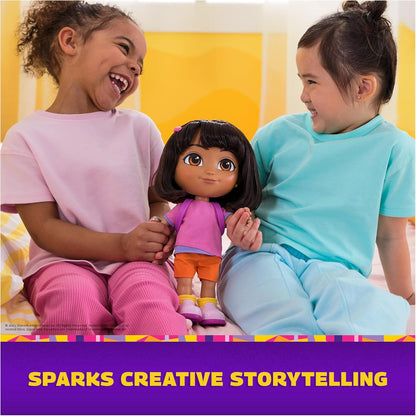 Dora Sing & Explore Doll, 2+ Songs & 12+ Sounds - Spanish Box Packaging