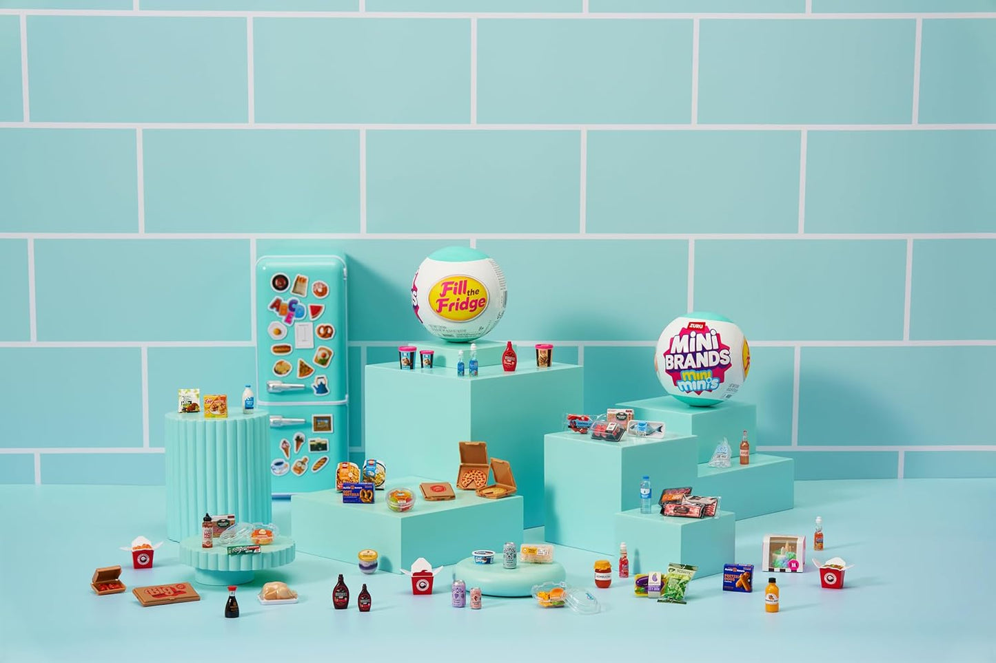 Mini Brands Fill The Fridge Playset w/UV Light by ZURU, Collectibles, DIY, Resin