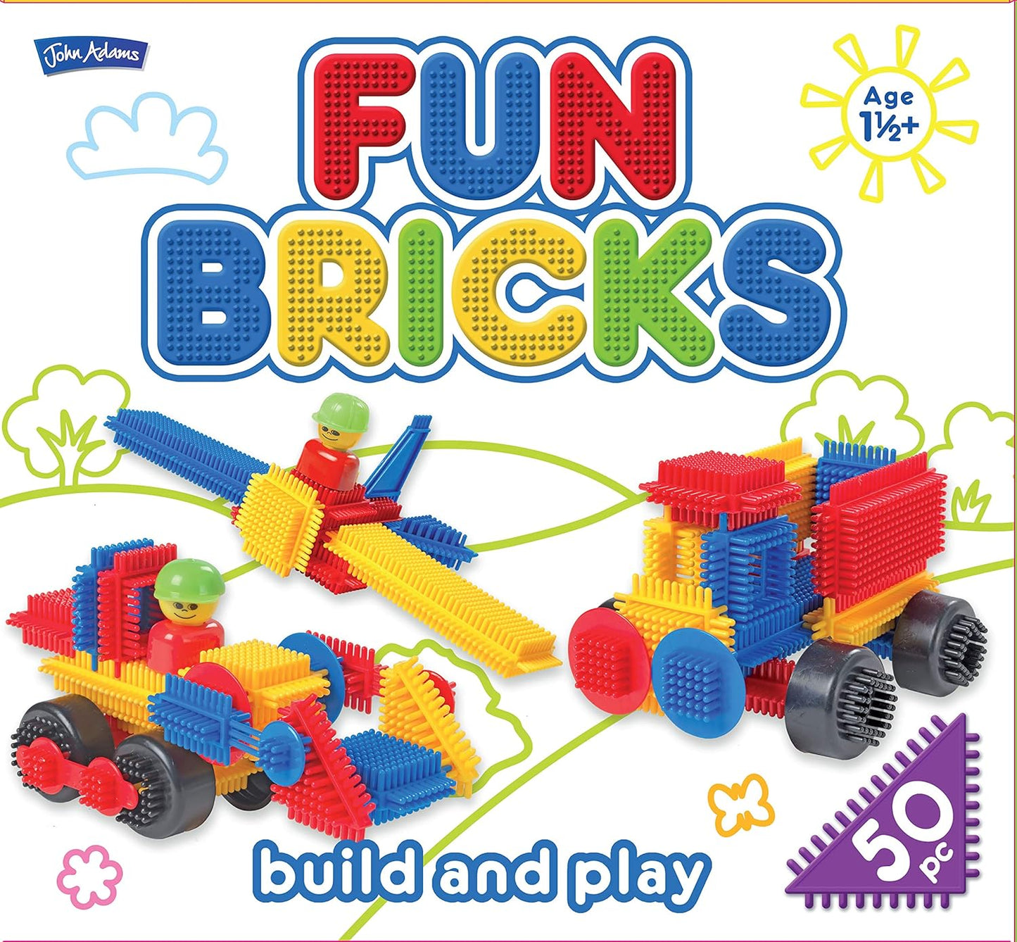 John Adams | Fun Bricks 50 Piece Set: Build and Play