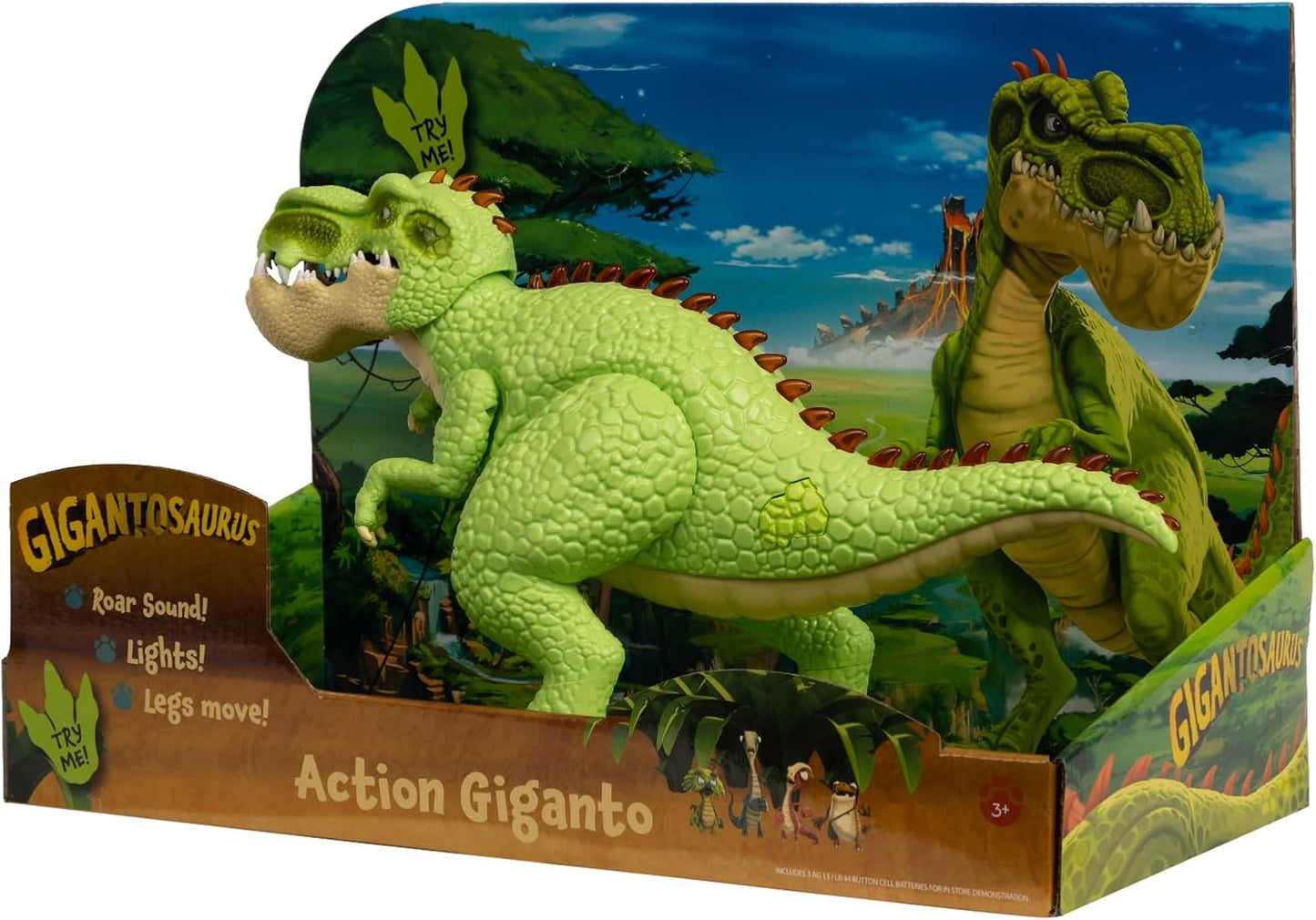 Gigantosaurus 14 Inch Dinosaur Action Figure Toy, Giganto
