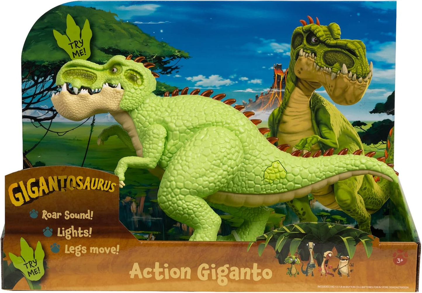 Gigantosaurus 14 Inch Dinosaur Action Figure Toy, Giganto