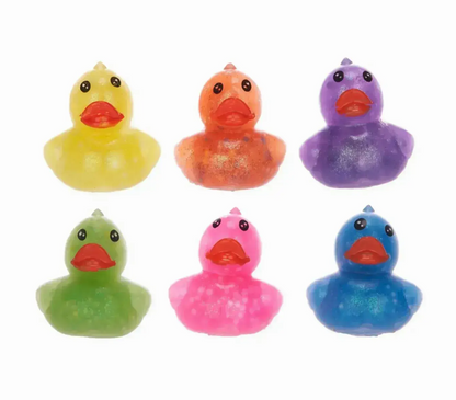 Sticky Splat Duck With Glitter