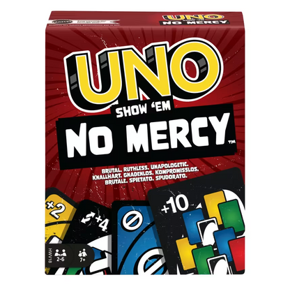 Mattel Games UNO Show 'em No Mercy Card Game for Kids, Adults & Family Parties (HWV18)