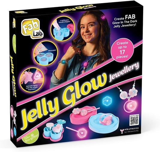 FabLab Jelly Glow Jewellery Making Kit | Create FAB Glow in The Dark Jelly Jewellery!