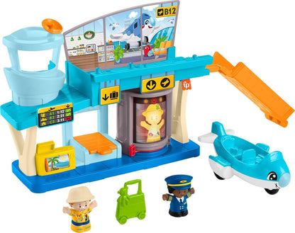 Fisher-Price Little People Toddler Toy Everyday Adventures Airport Playset (JFW61)