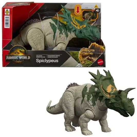 Mattel Jurassic World Rebirth Wild Roar Spiclypeus Dinosaur Toy (JGB89)