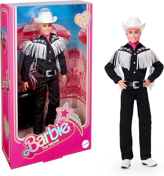 Barbie THE MOVIE, Ken Doll Black and White Western Outfit