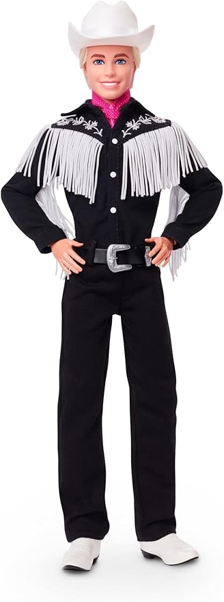 Barbie THE MOVIE, Ken Doll Black and White Western Outfit