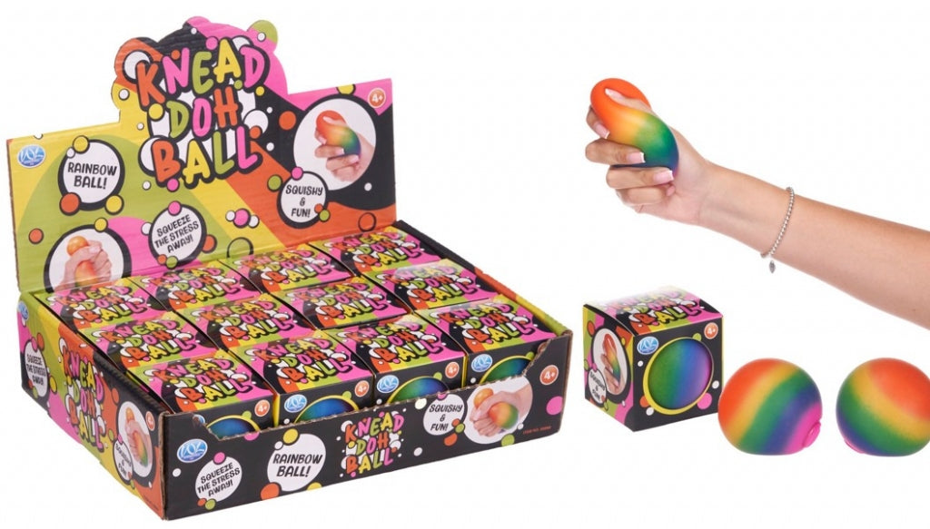 Knead Doh Rainbow Stress Ball - Squishy & Fun!