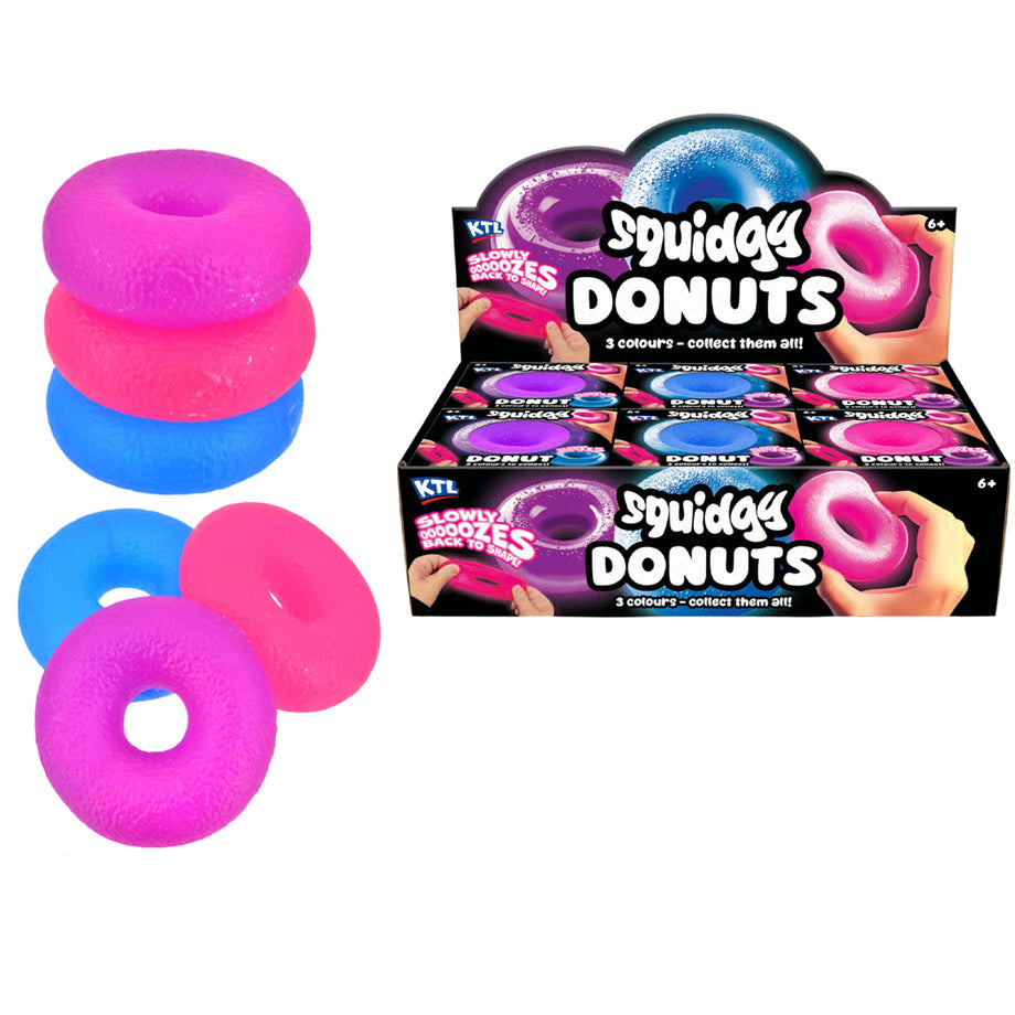 Squishy Donut Stress Toy Soft Sensory Fidget (1 RANDOM SINGLE)