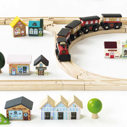 Le Toy Van Wooden London City 120 Piece Train Set