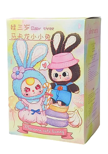 Baby Three | Macaron Cute Bunny Plush Blind Box