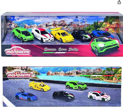 Majorette Dream Cars Italy Pack 5 Cars Set - Scale 1:64