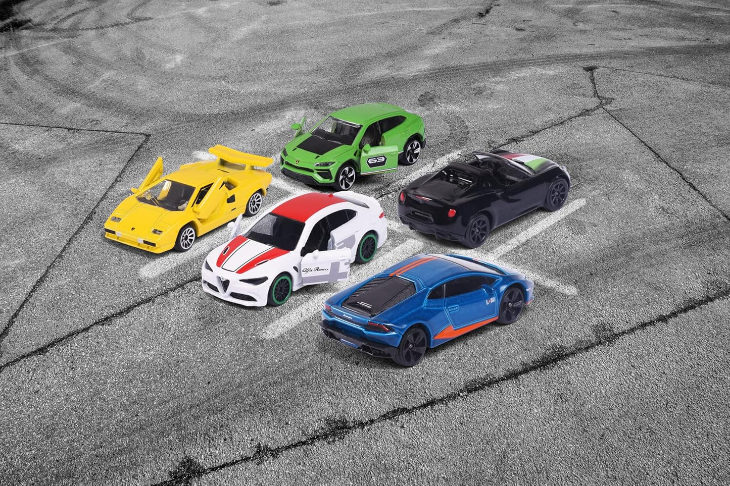 Majorette Dream Cars Italy Pack 5 Cars Set - Scale 1:64