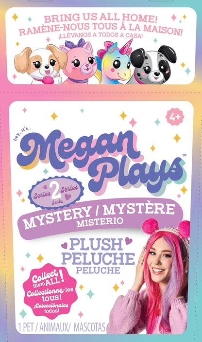Megan Plays Plush Toy, Basic Fun, 03352, Cute Animal Plush Toys, Mystery Box
