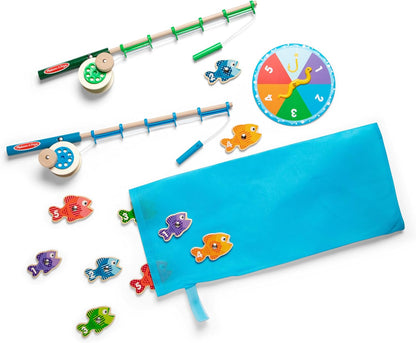 Melissa & Doug Wooden Fishing Game - Magnetic Catch & Count