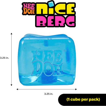 NeeDoh Niceberg - Large Squishy Ice Cube Fidget Toy For Kids