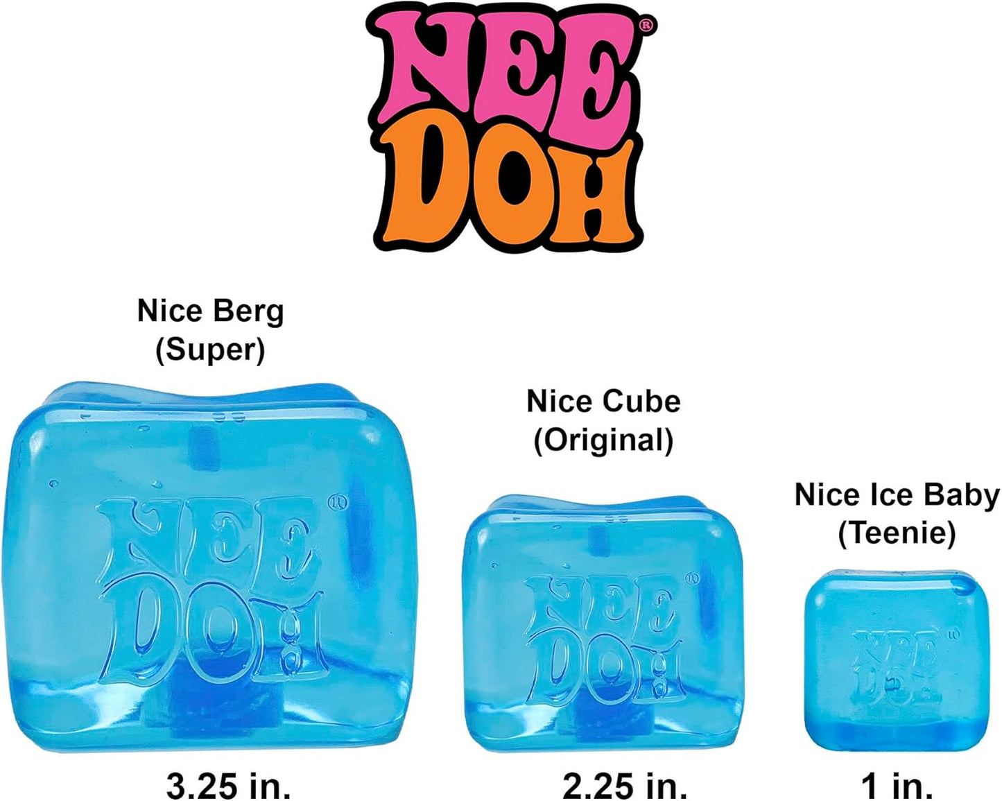 NeeDoh Niceberg - Large Squishy Ice Cube Fidget Toy For Kids