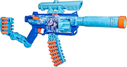 Nerf Loadout FrostFusion Blaster, 4 Interchangeable Attachment Accessories, 30 Nerf N1 Darts