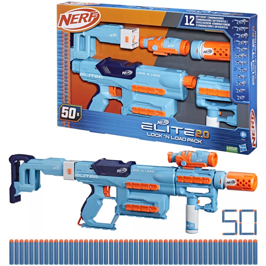Nerf Elite 2.0 Lock N Load Pack, 1 Nerf Blaster