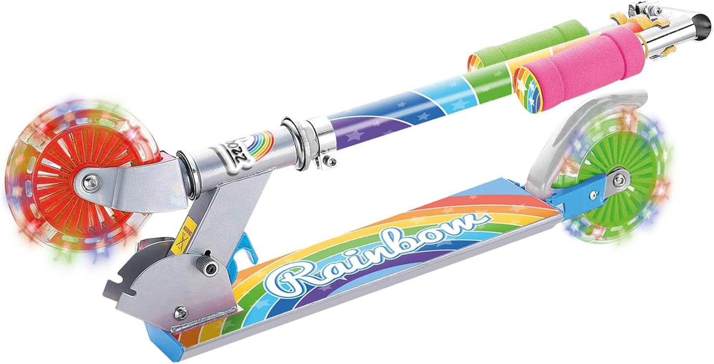 Ozbozz Rainbow Scooter with Flashing Wheels
