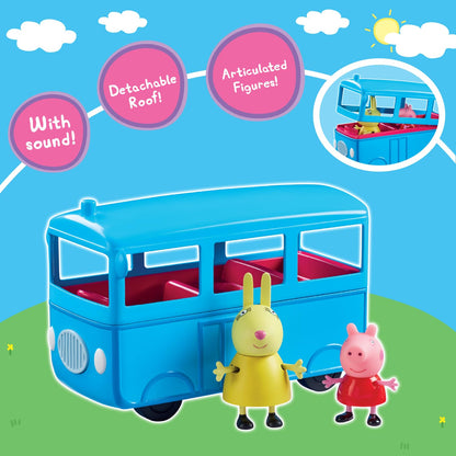 Peppa Pig Peppa's School Bus Playset with Sound Effects