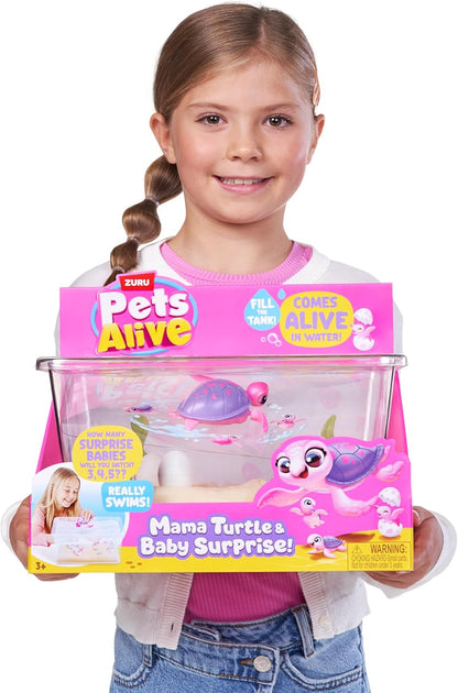 Pets Alive Mama Turtle Surprise by ZURU, Robot Toy Pet Turtle