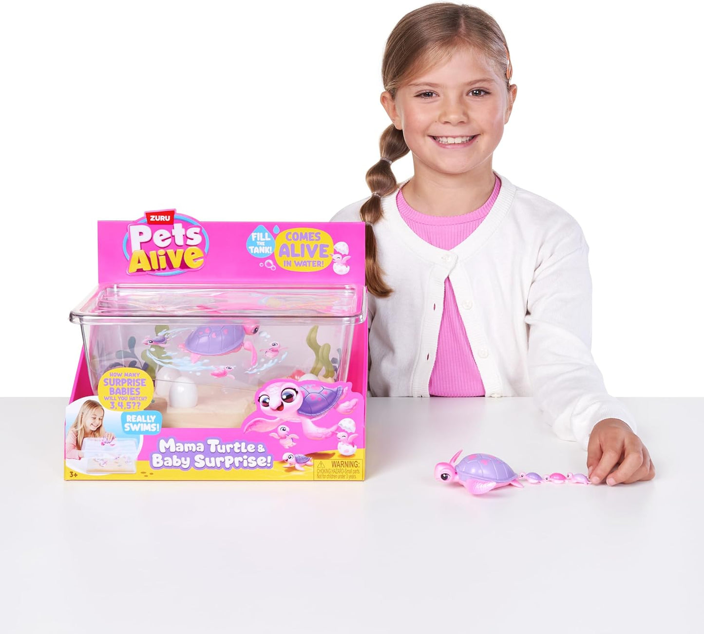 Pets Alive Mama Turtle Surprise by ZURU, Robot Toy Pet Turtle