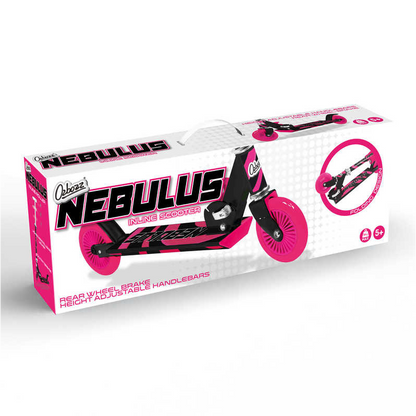 Ozbozz Nebulus Adjustable Scooter: Pink & Black - Kids Two Wheel Scooter