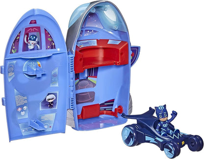 PJ Masks 2-in-1 HQ Playset, Headquarters and Rocket Preschool Toy