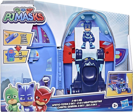 PJ Masks 2-in-1 HQ Playset, Headquarters and Rocket Preschool Toy